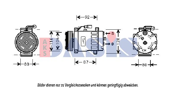 AKS DASIS Kompressori, ilmastointilaite 850548N